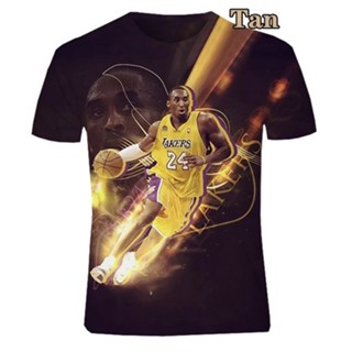 ใหม่ล่าสุด เสื้อยืดลําลอง แขนสั้น พิมพ์ลาย Kobe Bryant 3D แฟชั่นฤดูร้อน สําหรับผู้ชาย และผู้หญิง