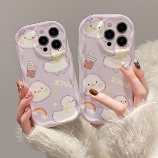 เคสโทรศัพท์มือถือแบบนิ่ม TPU ใส ลายเป็ดน้อยขาว สําหรับ SAMSUNG A02 A02S A03 A03S A04 J2PRIME J7PRIME