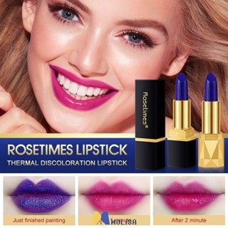 Rosetimes Blue Magic Changes Color Lipstick Make-up For Women Long Lasting Moisturizing Waterproof High Quality Lipstick MOLISA