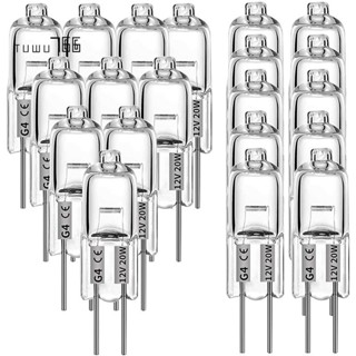 หลอดไฟฮาโลเจน G4 20W 12V 2 Pin สําหรับหม้อหุงข้าว สัญญาณไฟ 20 ชิ้น