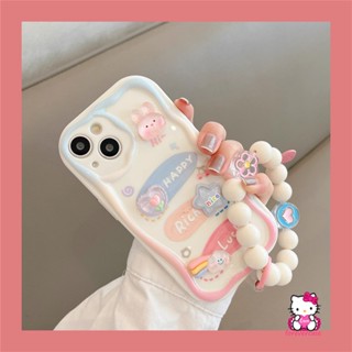 เคสโทรศัพท์มือถือ ขอบโค้ง ลายกระต่ายหมีน่ารัก 3D พร้อมสายคล้องมือ สําหรับ Samsung A24 A31 A14 A04s A23 A11 A13 A30 A12 A04 A50s A52s A03 A32 A51 A52 A21s A20s A03s A20 A10s A50 A30s A02s