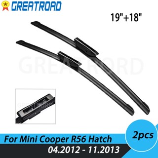 ใบปัดน้ําฝนด้านหน้า LHD สําหรับ Mini Cooper R56 Hatch 04. 2012-11. 2013 กระจกกันลม หน้าต่างด้านหน้า 19 นิ้ว + 18 นิ้ว