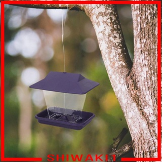 [Shiwaki1] Bird Feeders Outside Foods Container Birds Feeding House Shaped Bird Feeder for Canary Finch Parakeets Lovebirds Cockatoo Parks