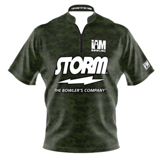 Storm DS เสื้อโปโล แขนสั้น พิมพ์ลายโบว์ลิ่ง 2045-ST 3D