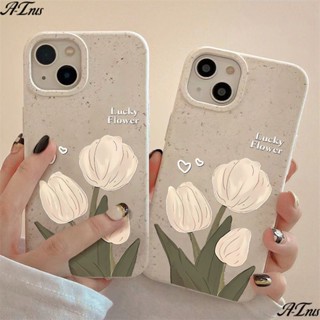 เคสโทรศัพท์มือถือ แบบนิ่ม ลายดอกทิวลิป กันกระแทก สําหรับ Apple Iphone 7 8 1114pro 12 13max 2UWT