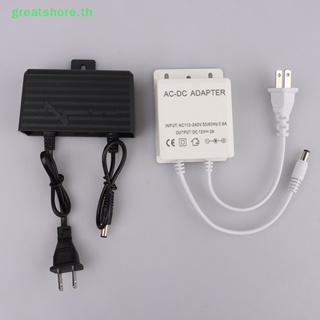 Greatshore อะแดปเตอร์พาวเวอร์ซัพพลายกล้องวงจรปิด 12V 2A 2000ma กันน้ํา TH