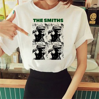 เสื้อยืด พิมพ์ลายการ์ตูน the Smiths สไตล์ญี่ปุ่น สําหรับผู้หญิง y2k