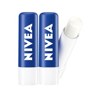 Nivea ลิปบาล์มธรรมชาติ ให้ความชุ่มชื้น ลดริ้วรอย ไม่จางหาย 4.8 กรัม * 2 แท่ง สําหรับผู้ชาย ผู้หญิง