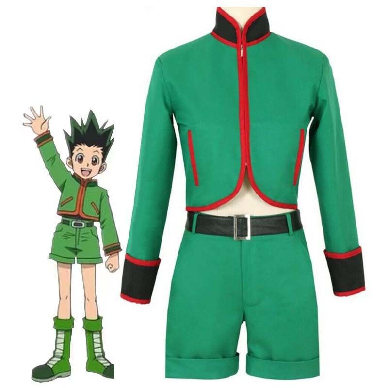 ชุดคอสเพลย์ ชุดยูนิฟอร์ม Hunter x Hunter Gon Freecss และกางเกง สําหรับปาร์ตี้ฮาโลวีน