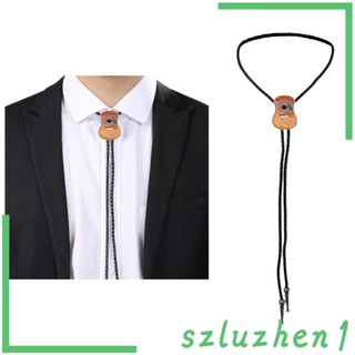 [Szluzhen1] เนคไทกีตาร์ แบบไม้ สไตล์คันทรี่ คิดถึง เครื่องประดับ