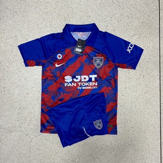 ชุดฟุตบอล ชุดกีฬา ชุดออกกำลังกายผู้ใหญ่ ลายทีม Johor เสื้อ+กางเกง เกรด A