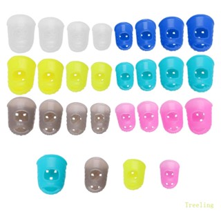 Treeling ปลอกสวมนิ้วมือ สําหรับเล่นกีตาร์ อูคูเลเล่ 4 ชิ้น