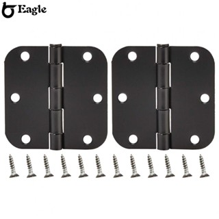 ⭐24H SHIPING⭐Enhance Door Functionality with 5/8R Rounded Corner Matte Black Hinges