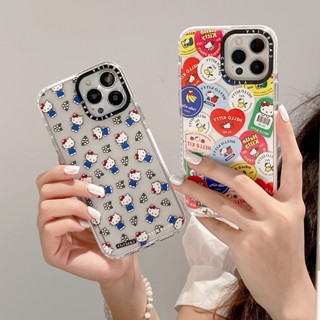 เคสโทรศัพท์มือถือ TPU นิ่ม กันกระแทก แบบป้องกันเต็มเครื่อง ลาย Hello Kitty สองสี สําหรับ Samsung A02S A03S A03 A04 A12 M12 A13 A14 A22 A23 A32 A33 A34 A52 A53 A54 A72 A73