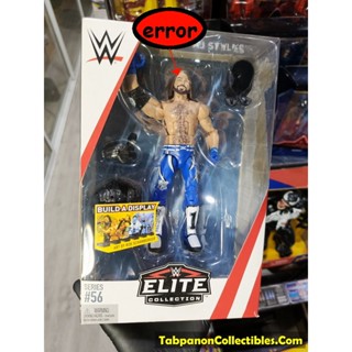 [2017.12] WWE Elite 56 AJ Styles Acton Figure - Error สีพิมพ์เลอะที่ตาขวา