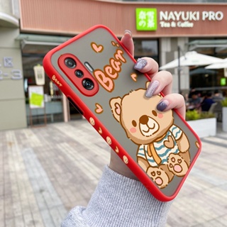 เคสโทรศัพท์มือถือ ซิลิโคนแข็ง กันกระแทก ลายการ์ตูนหมีน่ารัก สําหรับ Xiaomi MI Poco F3 GT Redmi K40 Gaming Poco F4 GT K50