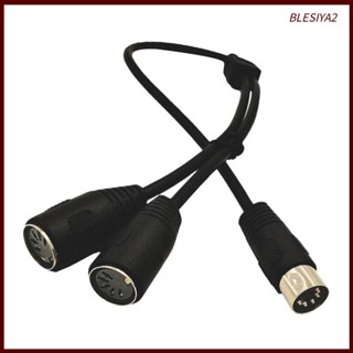 [Blesiya2] สายเคเบิลอะแดปเตอร์แยก Din 5 Pin Y 5 Pin ตัวผู้ เป็น 2 Din 5-Pin ตัวเมีย Y