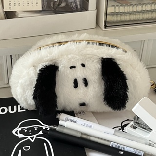 กระเป๋าดินสอ อเนกประสงค์ ขนาดใหญ่ จุของได้เยอะ แบบพกพา ลาย Snoopy เหมาะกับของขวัญ สําหรับนักเรียนประถม