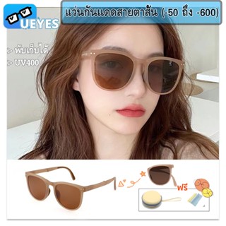 [Ueyes] แว่นตากันแดด สายตาสั้น 1.56 (-50 ถึง -600) UV400 ป้องกันแสงสะท้อน ป้องกันรังสีอัลตราไวโอเลต TR90 แฟชั่น สําหรับผู้หญิง และผู้ชาย