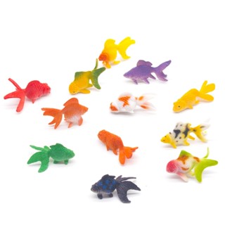 Ch*【พร้อมส่ง】ปลาทอง พลาสติก น่ารัก สมจริง เครื่องมือตกแต่งตู้ปลา DIY