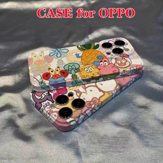 เคสโทรศัพท์มือถือแบบแข็ง ลายสพันจ์บ็อบน่ารัก แฟชั่น สําหรับ OPPO Find X5 Pro Find X5 X3 Pro F9 F11 A91 A9 A5 A78 A77 A53 A33 A31 A17 A15 A15S