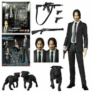  Quickly Chasing 2 John Wick Mobile Toy Decoration Model MAF085 Killer with Dog Toy Childrens Birthday and Christmas Gift