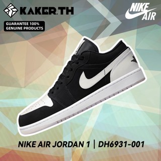 Nike Air Jordan 1 Low 100%แท้ DH6931-001 รองเท้าผ้าใบแฟชั่น Black white