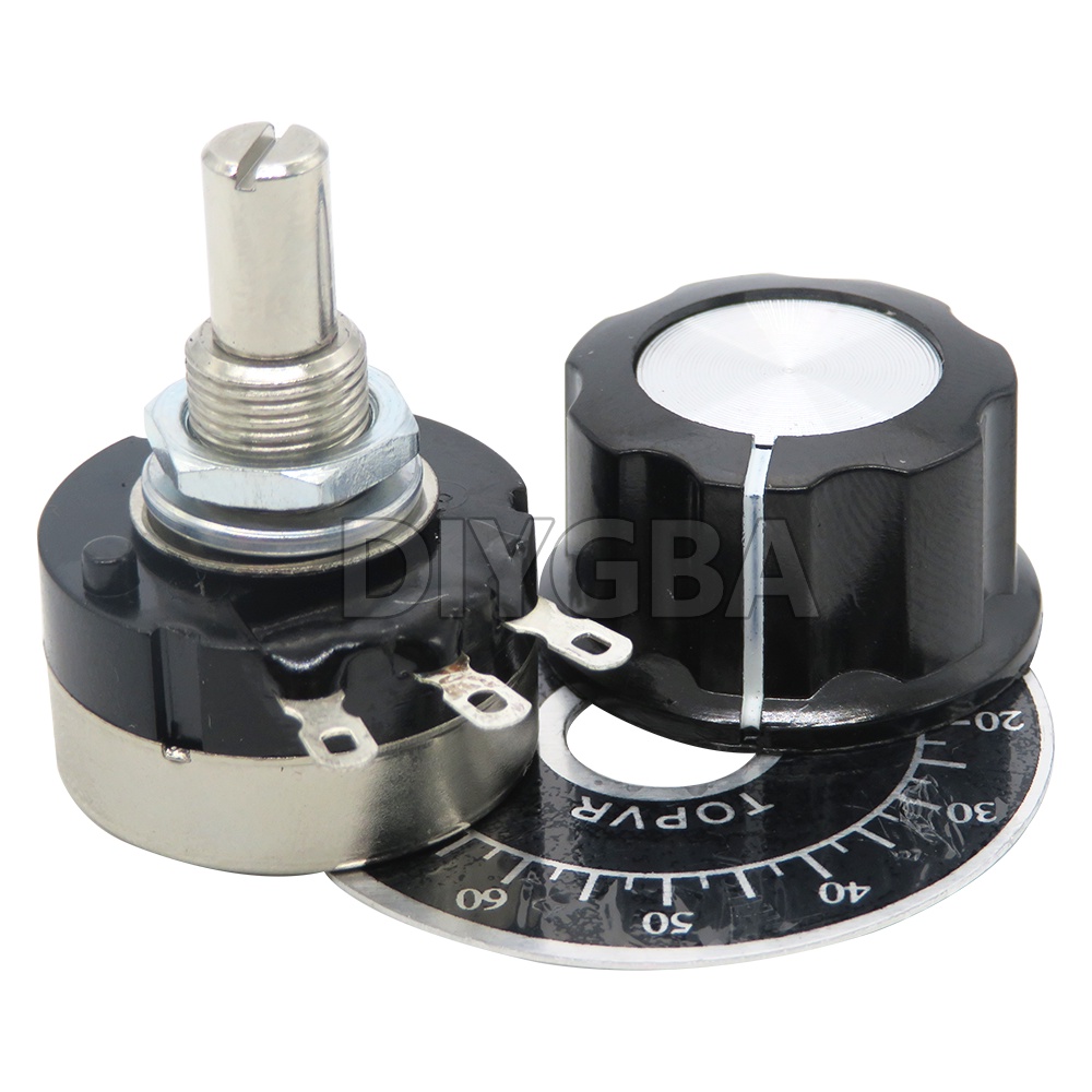 Rv24yn20s โพเทนชิโอมิเตอร์แบบหมุน ฟิล์มคาร์บอน 1K 2K 5K 10K 20K 50K 100K 1M โอห์ม พร้อมลูกบิด A03 1 ชุด (3 ชิ้น) - รูปที่ 4