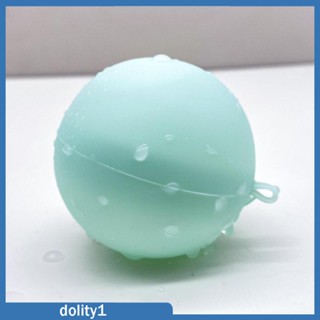 [Dolity1] ลูกโป่งน้ําซิลิโคน เติมได้ สีสันสดใส สําหรับสระว่ายน้ํา 16 ชิ้น