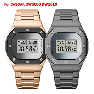 ชุดกรอบสายนาฬิกาข้อมือ โลหะสเตนเลส สําหรับ casio DW5600 5610 DW5610