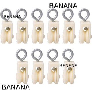 Banana1 ตะขอเหล็ก พลาสติก แบบเดี่ยว สําหรับแขวนช่องแอร์ 10 ชิ้น