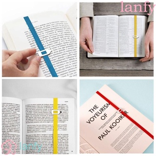 Lanfy ที่คั่นหนังสือ โลหะ ยืดหยุ่น น้ําหนักเบา สําหรับนักเรียน