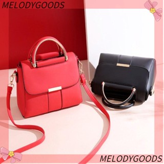 Melodg Tote., กระเป๋าถือหนัง, กระเป๋าสะพายข้าง ขนาดเล็ก สําหรับผู้หญิง