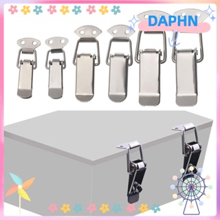 Daphs 1 ชิ้น Hasp ประตูหน้าต่างสปริงตู้กล่องเคสสแตนเลสกระเป๋าเดินทางอุปกรณ์เสริม