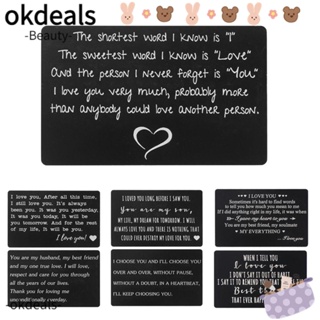 OKDEALS กระเป๋าสตางค์ ใส่บัตรได้ เหมาะกับของขวัญวันครบรอบ สําหรับผู้ชาย และผู้หญิง