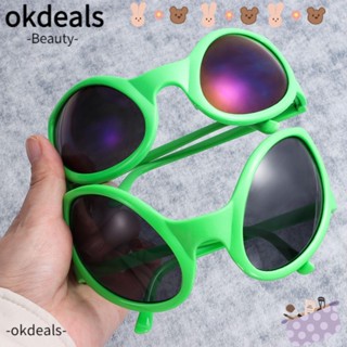 OKDEALS แว่นตากันแดด ลายเอเลี่ยน สีเขียว สําหรับเด็ก และผู้ใหญ่ เหมาะกับงานปาร์ตี้ งานเทศกาล