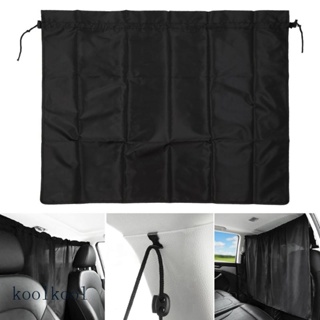 Kool ม่านบังแดดหน้าต่างรถยนต์ สําหรับ Sedan SUV Truck Car Sunshade Screen Covers Bla