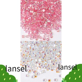 LANSEL พลอยเทียมเรซิ่น AB แบบใส 5 มม. 2 สี 2000 ชิ้น SS20 DIY สําหรับงานฝีมือ