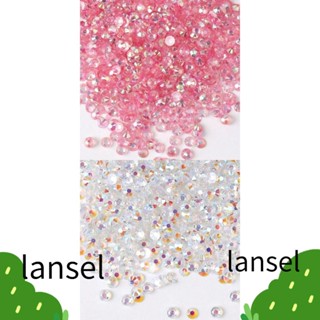 LANSEL พลอยเทียมเรซิ่น AB แบบใส 5 มม. 2 สี 2000 ชิ้น SS20 DIY สําหรับงานฝีมือ