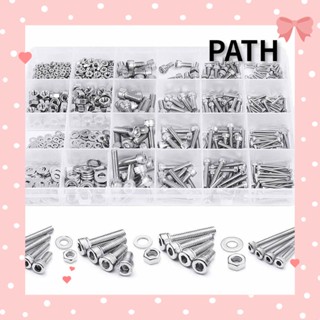 PATH สกรูหัวหกเหลี่ยม สเตนเลส 304 หัวซ็อกเก็ตสกรูหกเหลี่ยม M2 3 4 5 สําหรับมือจับประตู 880 ชิ้น