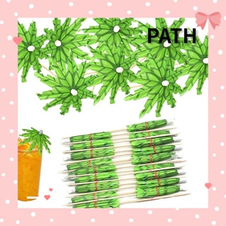 Path ใหม่ ท็อปเปอร์คัพเค้ก รูปผลไม้ สไตล์ฮาวาย ขนาด 15 ซม. สําหรับตกแต่งต้นปาล์ม ค็อกเทล 50 ชิ้น