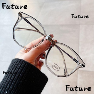 ❀FUTURE❀ Fashion Anti-UV Blue Rays Glasses Big Frame Eyewear Computer Goggles Vision Care TR90 Women Men Metal Eyeglasses/Multicolor