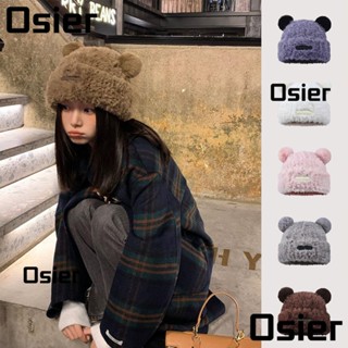 Osier1 หมวกถัก อบอุ่น น่ารัก ฤดูใบไม้ร่วง ฤดูหนาว หมวกกันหนาว