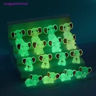 Coagulatelove ของเล่นเรซิ่น รูปการ์ตูนช้าง 3D เรืองแสง แฮนด์เมด DIY สําหรับตกแต่งภูมิทัศน์ เครื่องประดับ 2 ชิ้น [ขายดี]