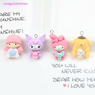 Coagulatelove จี้พวงกุญแจเรซิ่น รูปการ์ตูนสัตว์ Ch Kawaii 2 ชิ้น สําหรับทําเครื่องประดับ DIY