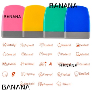 Banana1 แสตมป์ตราประทับ ลายการ์ตูนภาษาอังกฤษ เหมาะกับการเรียนการสอน สําหรับเด็ก