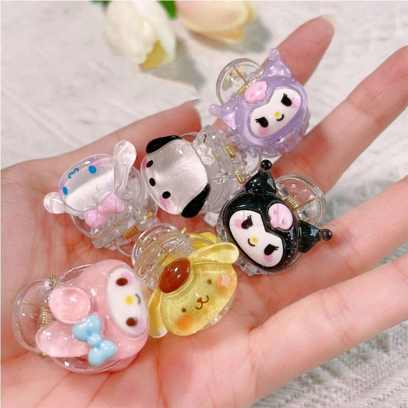 Hair Clips & Hair Pins 5 บาท กิ๊บติดผมหางม้า ขนาดเล็ก ลายการ์ตูนอนิเมะ Kuromi My Melody น่ารัก สําหรับเด็ก Fashion Accessories