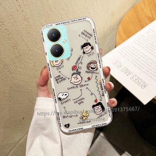 พร้อมส่ง เคสโทรศัพท์มือถือแบบนิ่ม กันกระแทก ลายการ์ตูน Charlie Snoopy สําหรับ VIVO Y27 4G 5G 2023 เคส Phone Case