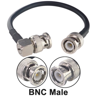 สายเคเบิลโคแอ็กเชียล ขยาย BNC ตัวผู้ เป็น BNC ตัวผู้ RG58 ลดการสูญเสียต่ํา