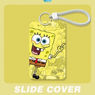 เคสพลาสติก กันลื่น ลายปลาหมึก SpongeBob SquarePants Patrick Star สําหรับเก็บบัตร